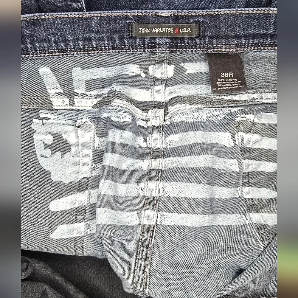 Men's John Varvatos Star‎ USA Bowery Blue Jeans Size 38R